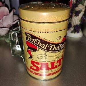 Gold Vintage Serveware Salt Container